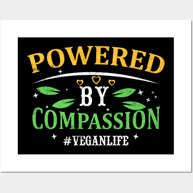 Powered By Compassion Wall Art by MZeeDesigns